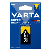 9V-VRT-1-HD Varta Super heavy duty 9 volt E Zink-carbon batterij - 6F22
