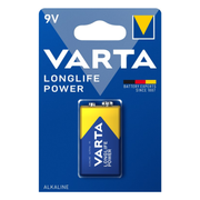 9V-VRT-1-LL Varta Longlife 9 volt E Alkaline batterij - 6LR61