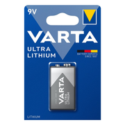 9V-VRT-1-ULT Varta Ultra Lithium 9 volt E lithium batterij - 6F22