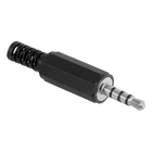 3.5mm male jack soldeerconnector - Stereo 4-pins