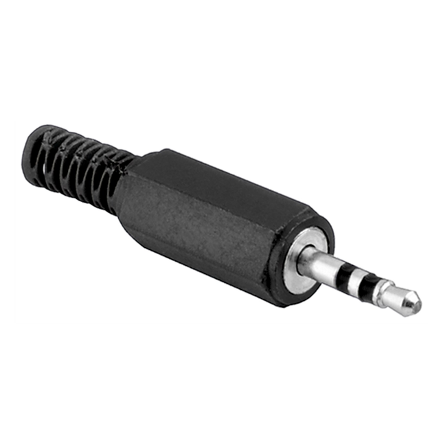 3.5mm male jack soldeerconnector - Stereo