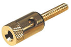Inbouw banaansocket met draadklem - Zwart - Verguld