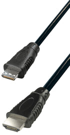 1 meter HDMI 1.4 naar Mini-HDMI verloopkabel - Vernikkeld - 1080p/144 Hz