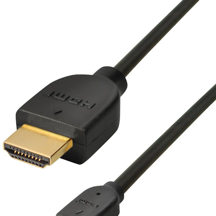 1 meter HDMI 2.0 naar Micro HDMI verloopkabel - 4K/60 Hz - 1080p/144 Hz (Transmedia)