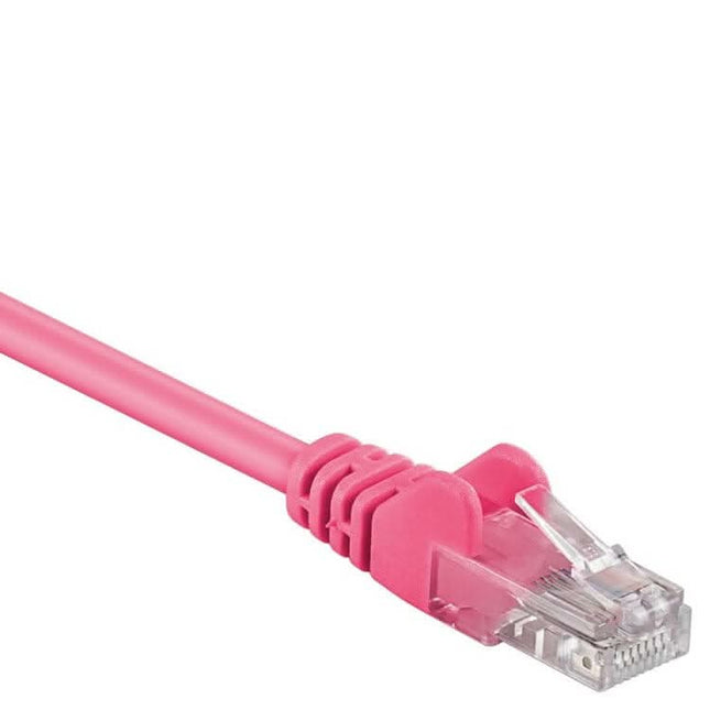 50 cm Cat 5e U/UTP netwerkkabel – Roze