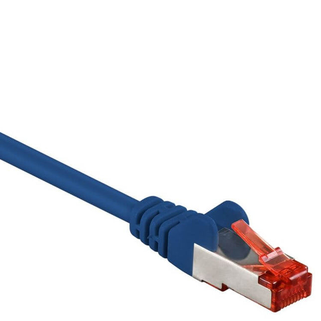 25 cm Cat 6 S/FTP (PiMF) netwerkkabel - Blauw