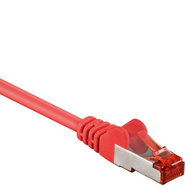 50 cm Cat 6 S/FTP (PiMF) netwerkkabel - Rood