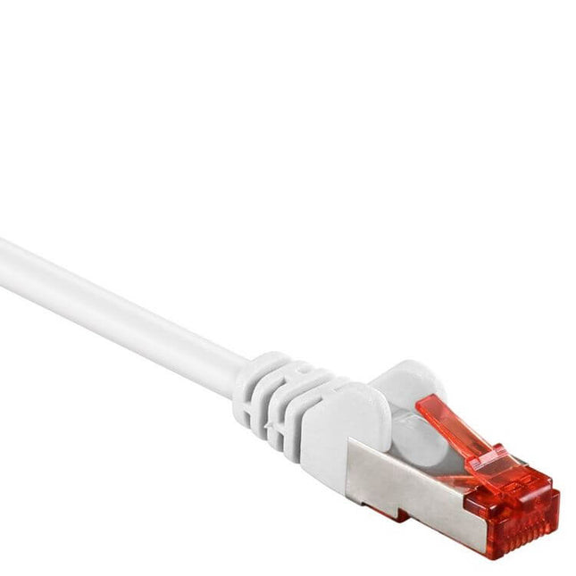 25 cm Cat 6 S/FTP (PiMF) netwerkkabel - Wit