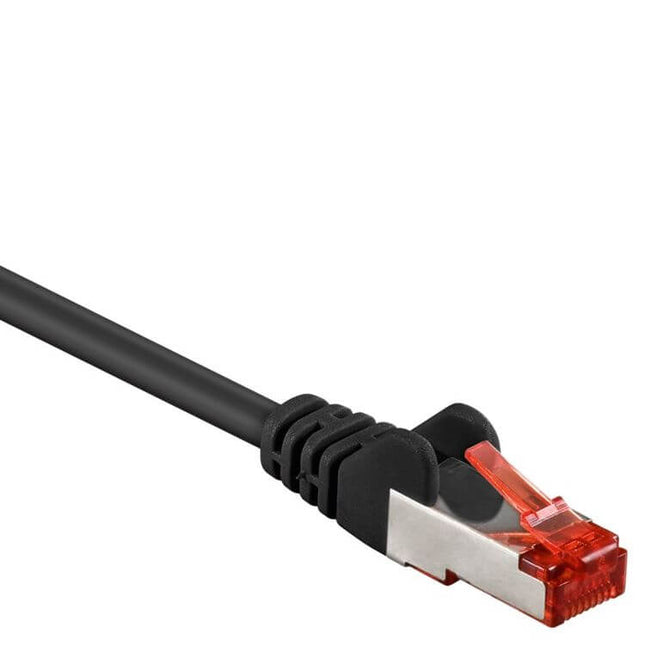 25 cm Cat 6 S/FTP (PiMF) netwerkkabel - Zwart