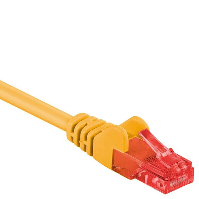 50 cm Cat 6 U/UTP netwerkkabel – Geel