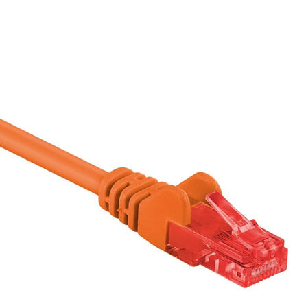 25 cm Cat 6 U/UTP netwerkkabel – Oranje