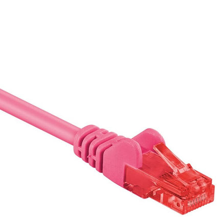 50 cm Cat 6 U/UTP netwerkkabel – Roze
