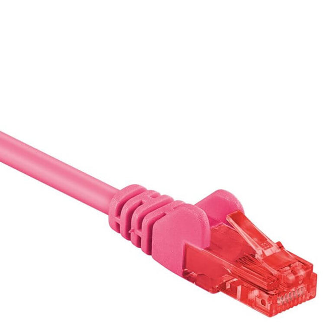 50 cm Cat 6 U/UTP netwerkkabel – Roze