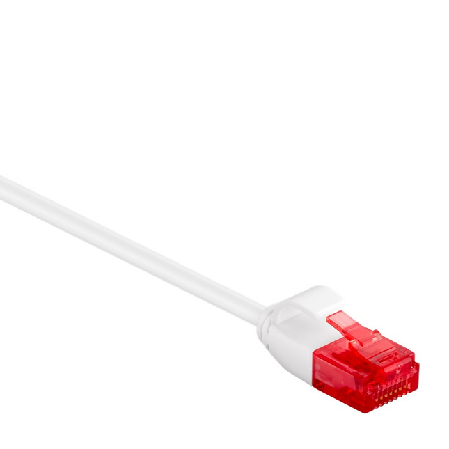 3 meter Cat 6 U/UTP netwerkkabel - Extra dun - 100% koper - Wit
