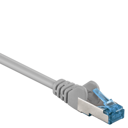 25 cm Cat 6a S/FTP (PiMF) netwerkkabel - 100% koper - LSZH - Grijs
