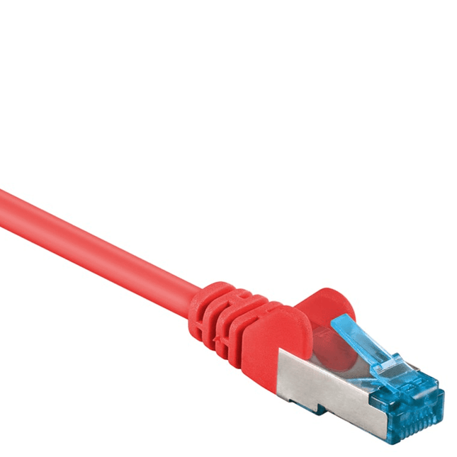 5 meter Cat 6a S/FTP (PiMF) netwerkkabel - 100% koper - LSZH - Rood