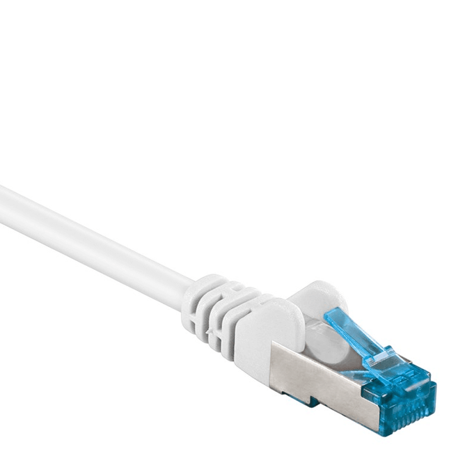 20 meter Cat 6a S/FTP (PiMF) netwerkkabel - 100% koper - LSZH - Wit