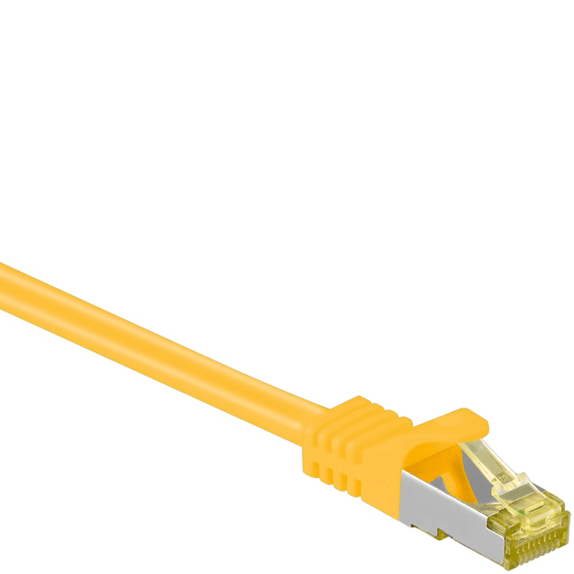 2 meter Cat 7 S/FTP (PiMF) netwerkkabel - 100% koper - LSZH - Geel