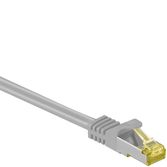 2 meter Cat 7 S/FTP (PiMF) netwerkkabel - 100% koper - LSZH - Grijs