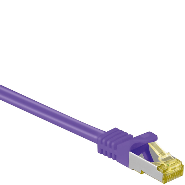 30 meter Cat 7 S/FTP (PiMF) netwerkkabel - 100% koper - LSZH - Paars