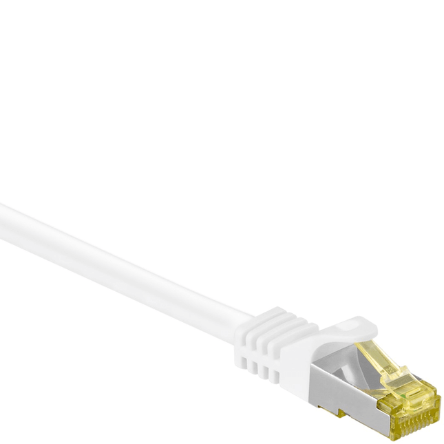 15 meter Cat 7 S/FTP (PiMF) netwerkkabel - 100% koper - LSZH - Wit