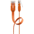 1.5 meter Cat 6 U/UTP platte netwerkkabel - 100% koper - Oranje
