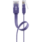 2 meter Cat 6 U/UTP platte netwerkkabel - 100% koper - Paars