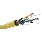 100 meter Cat 5e F/UTP netwerkkabel op rol - Geel - Soepel