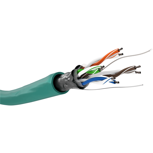 100 meter Cat 5e F/UTP netwerkkabel op rol - Groen - Soepel