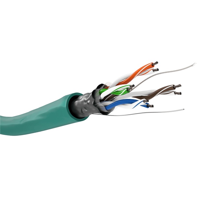 100 meter Cat 5e F/UTP netwerkkabel op rol - Groen - Soepel