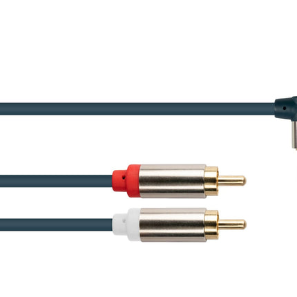 3.5 mm jack haaks naar Tulp stereo audiokabel - 5 meter - RCA naar 3.5 mm jack - Good Connections