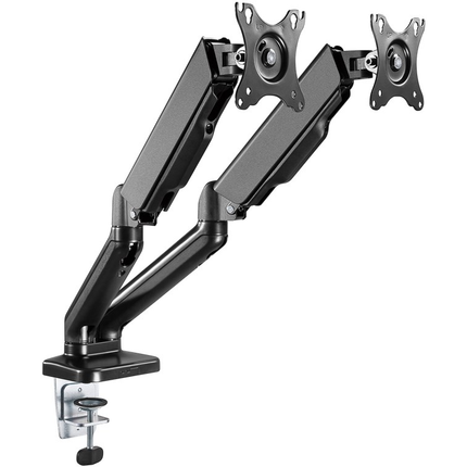 Goobay bureau monitorarm - 2 monitoren - Met gasveer - Tot 32 inch / 9 KG per stuk