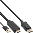 HDMI naar Displayport kabel - HDMI 1.4 naar Displayport 1.2 - 4K 30 Hz - 1080p 60 Hz - 2 meter