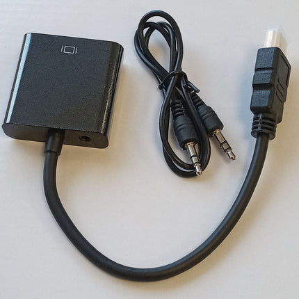 HDMI naar VGA + stereo 3.5mm aux adapter