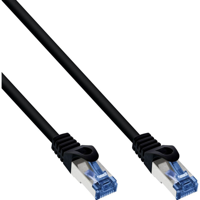 1.5 meter Cat 6a S/FTP (PiMF) netwerkkabel voor buiten - 100% koper - Zwart