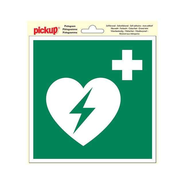 Sticker - AED - 20x20 cm