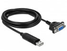 1.8 meter USB-A naar seriële RS-232 verloopkabel met 9-pins SUB-D plug: USB 2.0