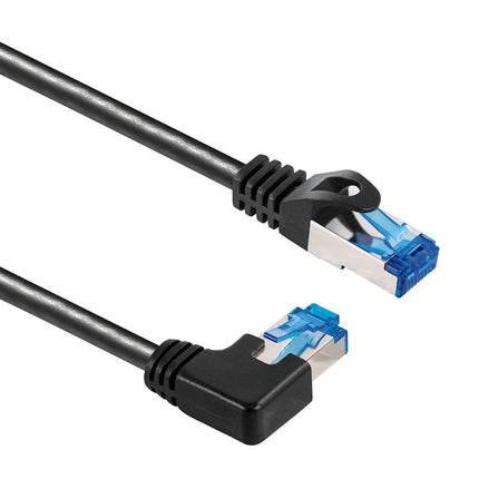 2 meter Cat 6a S/FTP (PiMF) netwerkkabel - 100% koper - LSZH - Haaks naar links