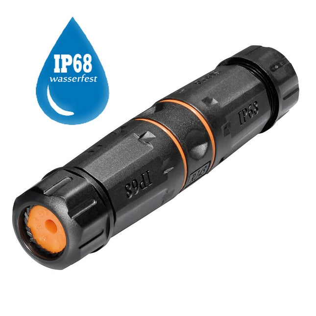 Cat 6 koppelstuk voor buiten - IP68 - 2 x RJ45 female - Niet afgeschermd