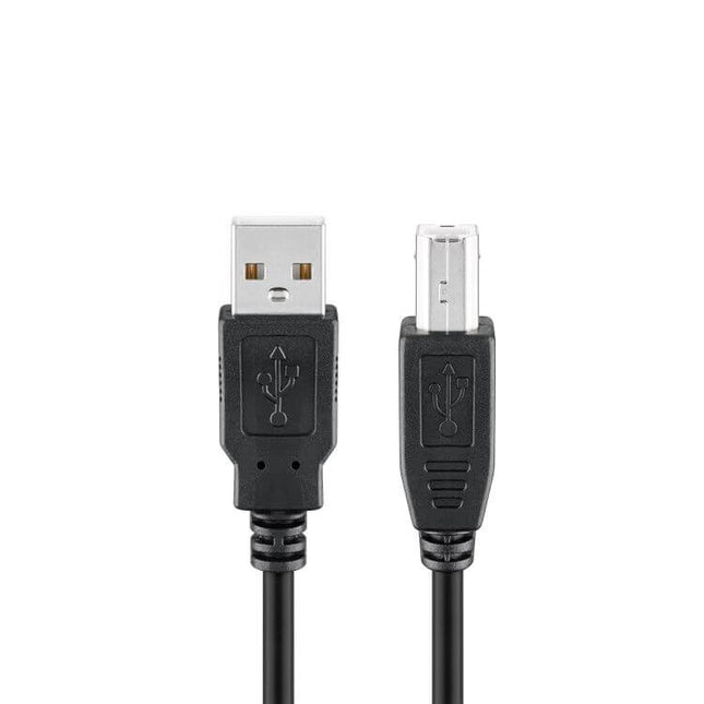 USB A naar USB B kabel - USB 2.0 - 1.8 meter - Zwart