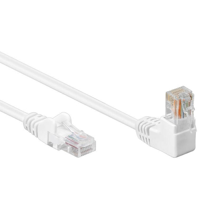 5 meter Cat 5e U/UTP netwerkkabel – Wit - Haaks