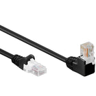 5 meter Cat 5e U/UTP netwerkkabel – Zwart - Haaks