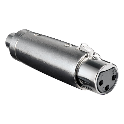 XLR female naar RCA female adapter