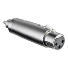 XLR female naar RCA male adapter