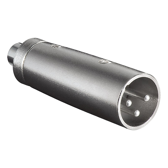 XLR male naar RCA female adapter
