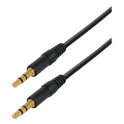 A3.5-MM-0.3-GP 3.5 mm jack audiokabel - 30 cm - Gold-plated - Transmedia Slim