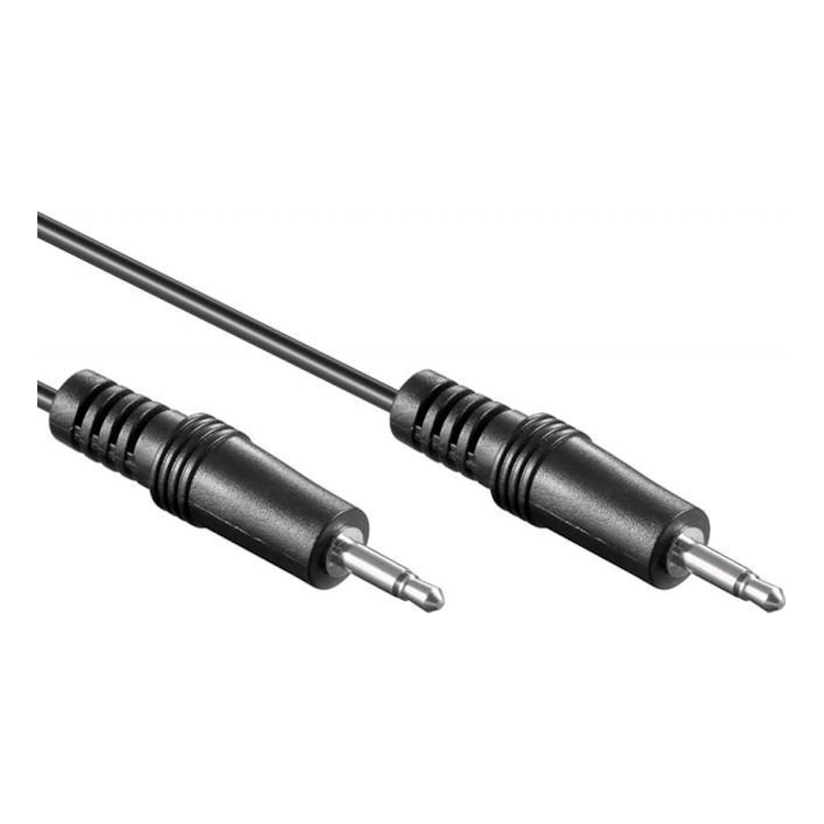 A3.5-MM-MONO-3 3,5 mm Jack (m) naar 3,5 mm Jack (m) mono audiokabel - 2,5 meter - Zwart