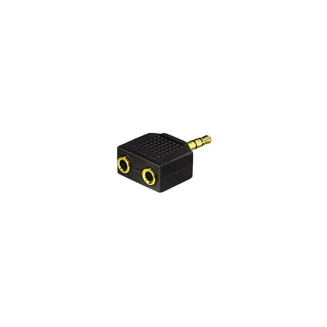 A3.5mm-2SP-GP 3.5mm jack naar 2x 3.5mm female jack splitter - Stereo - Verguld