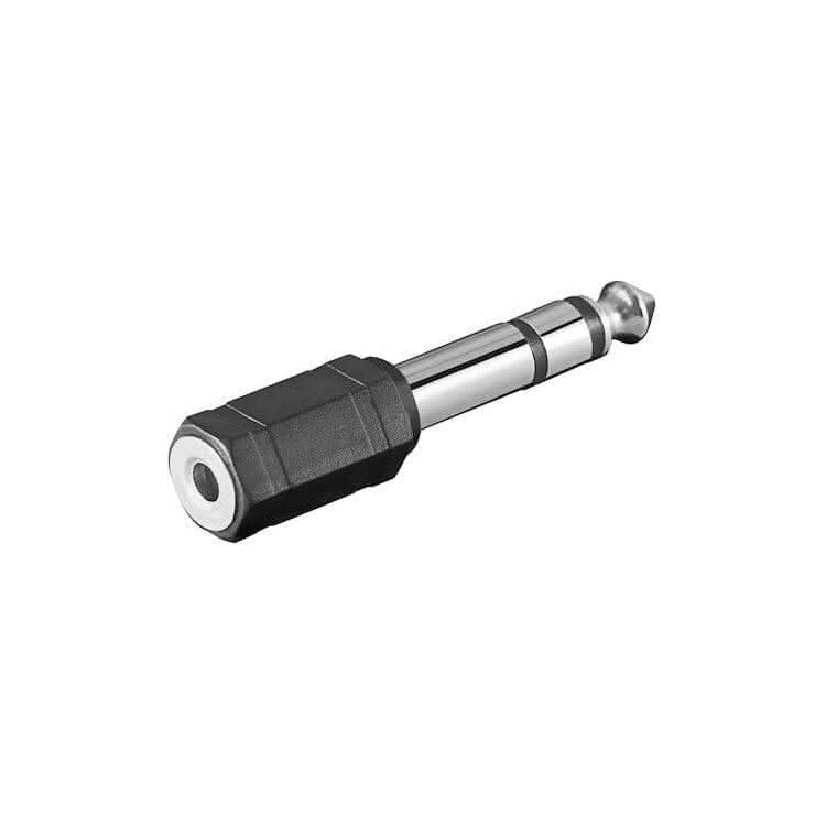 A6.35-3.5-A 3.5mm female jack naar 6.35mm male jack adapter - Stereo