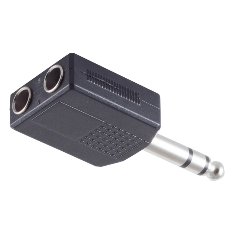 A6.35mm-2SP 6.35mm jack naar 2x 6.35mm female jack splitter - Stereo